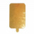Подложка для торта прямоугольная золото с ручкой, 13*4 см